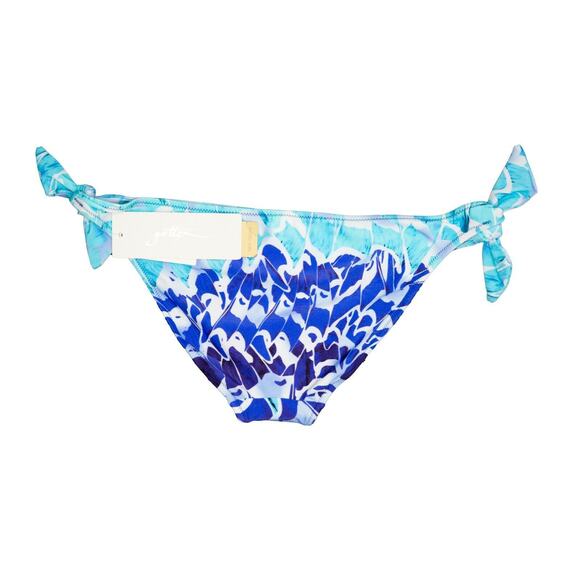Gottex Swimwear Side Tie Bikini Bottom Blue Size 12 - Picture 2 of 2
